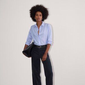 Everlane Women's Sailor Pant in Corduroy in Navy, Size 2